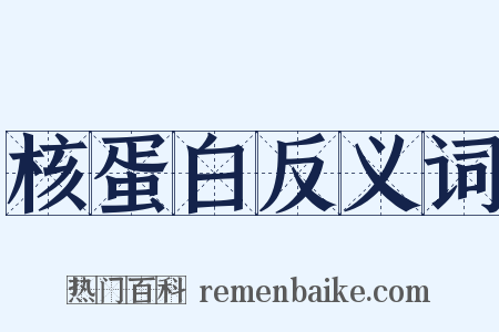 核蛋白反义词是什么意思的图片